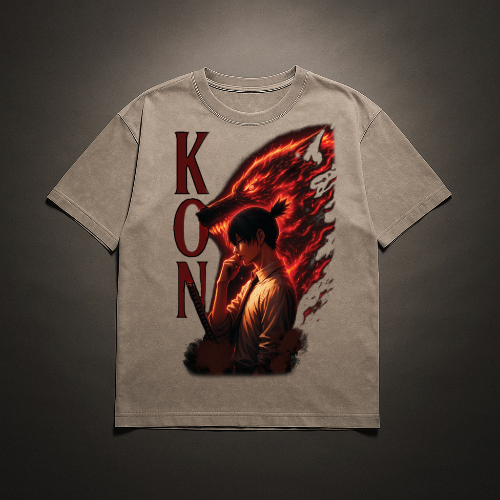 Aki V1 Washed Tee | Chainsaw Man