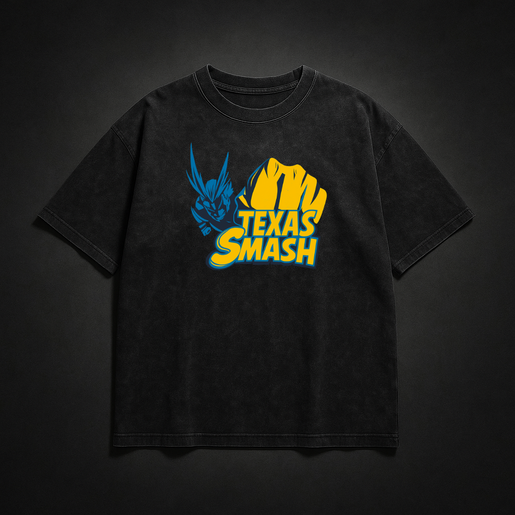 All Might “Texas Smash” Washed Tee | MHA