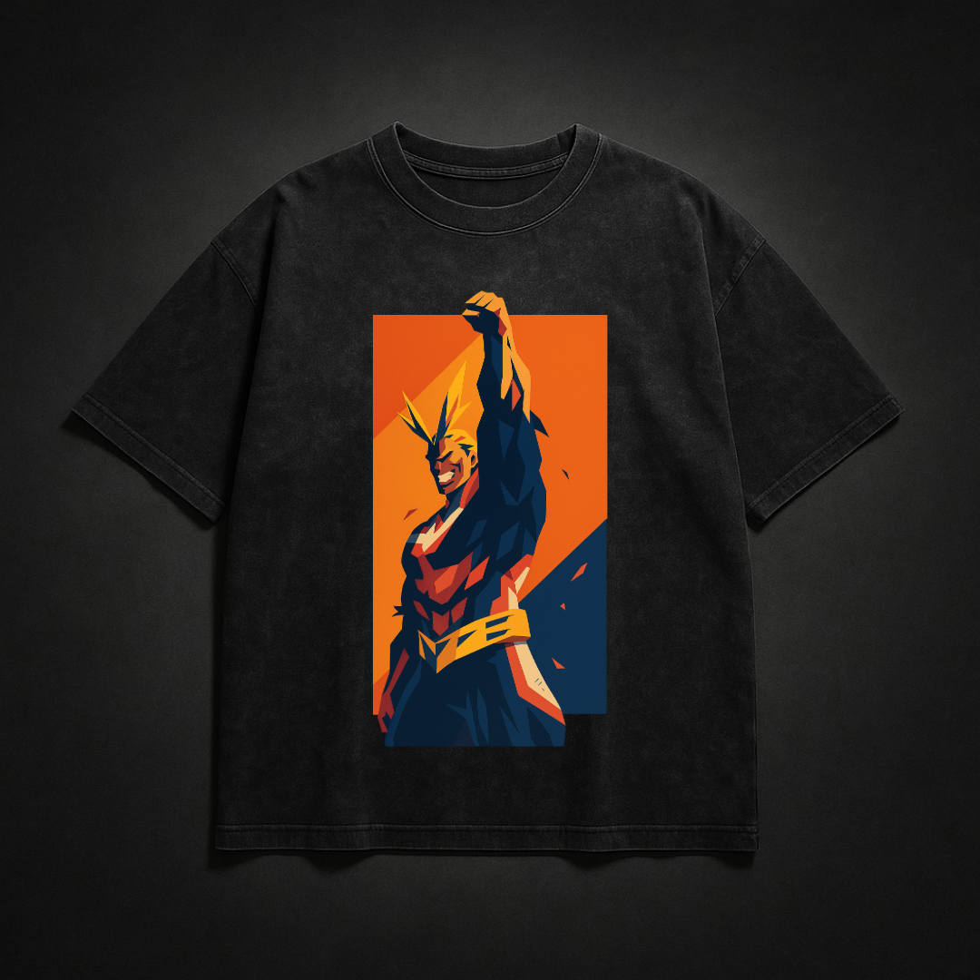 All Might V1 Washed Tee | MHA