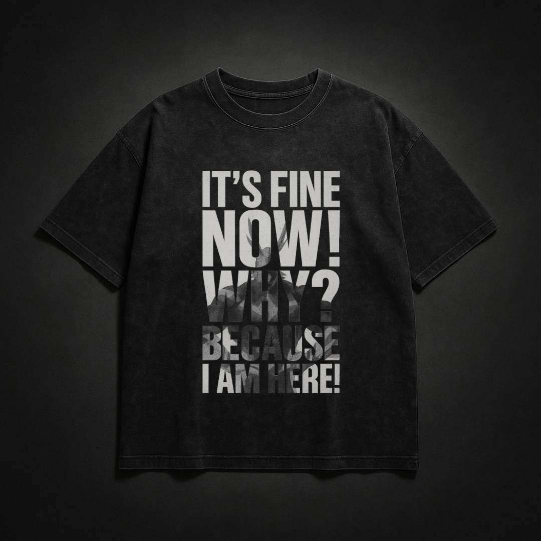 All Might V5 Washed Tee | MHA