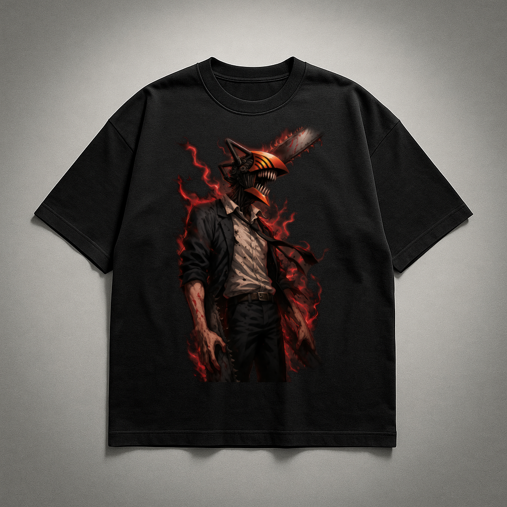 Denji V2 Oversized T-shirt | Chainsaw Man