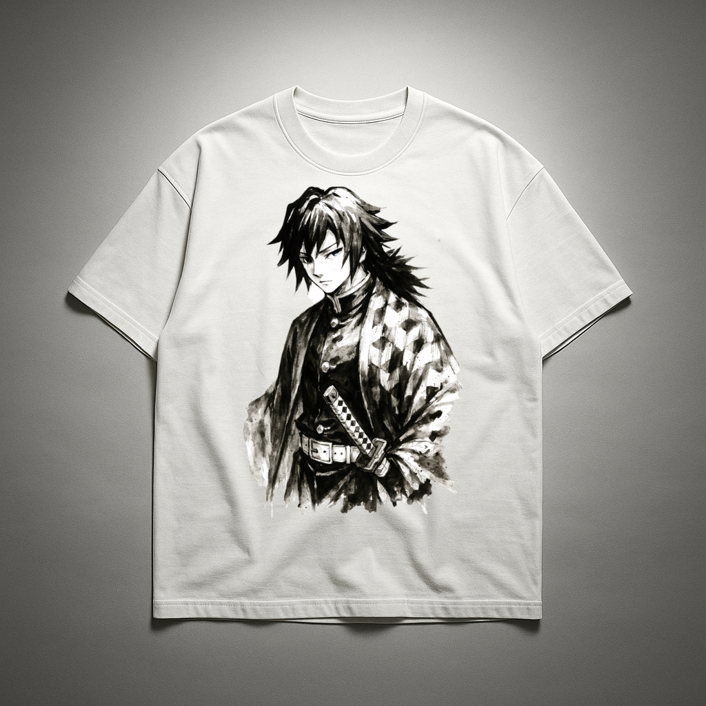 Giyu Vintage V1 Oversized T-shirt | Demon Slayer