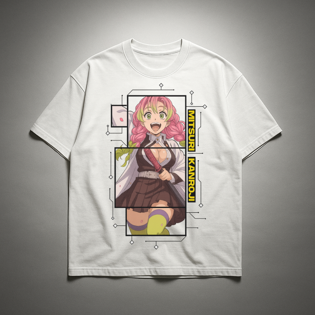 Mitsuri Digital Frame Oversized T-shirt | Demon Slayer