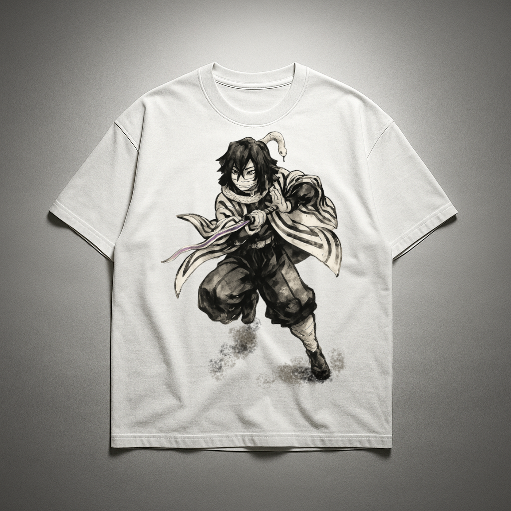 Obanai Vintage V1 Oversized T-shirt | Demon Slayer