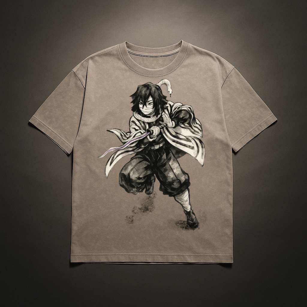Obanai Vintage V1 Washed Tee | Demon Slayer
