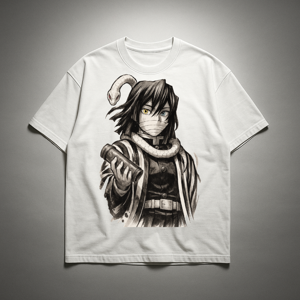 Obanai Vintage V2 Oversized T-shirt | Demon Slayer