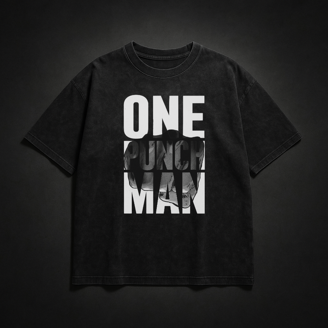 One Punch Man Washed Tee