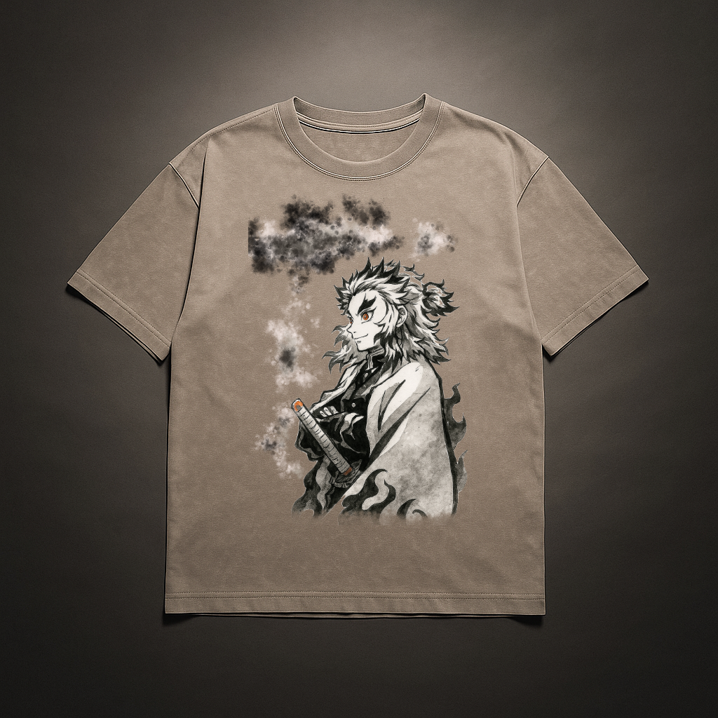 Rengoku Vintage V1 Washed Tee | Demon Slayer