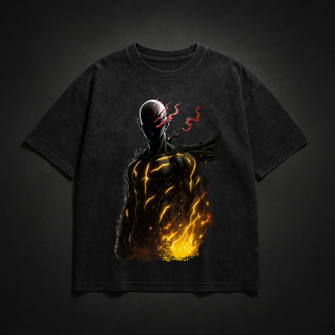 Saitama V2 Washed Tee | One Punch Man