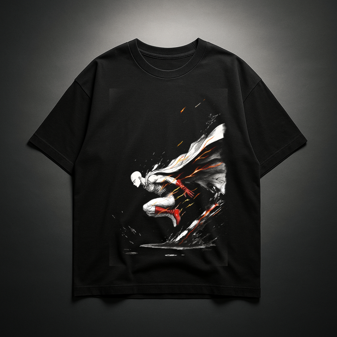 Saitama V5 Oversized Tee | One Punch Man