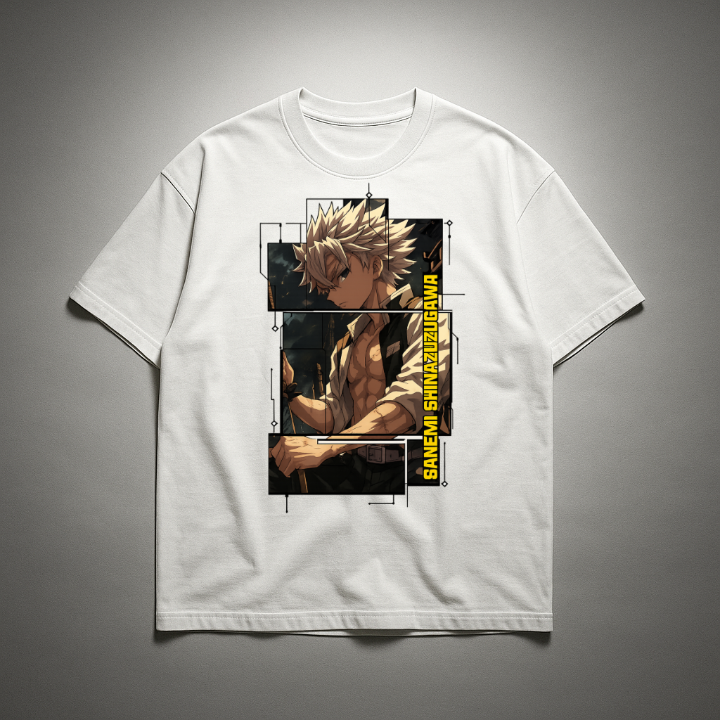 Sanemi Digital Frame Oversized T-shirt | Demon Slayer