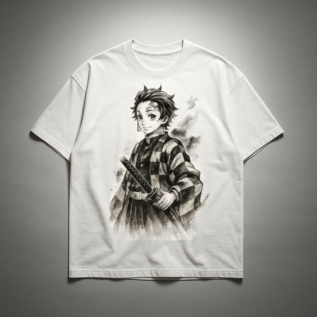 Tanjiro Vintage V2 Oversized T-shirt | Demon Slayer