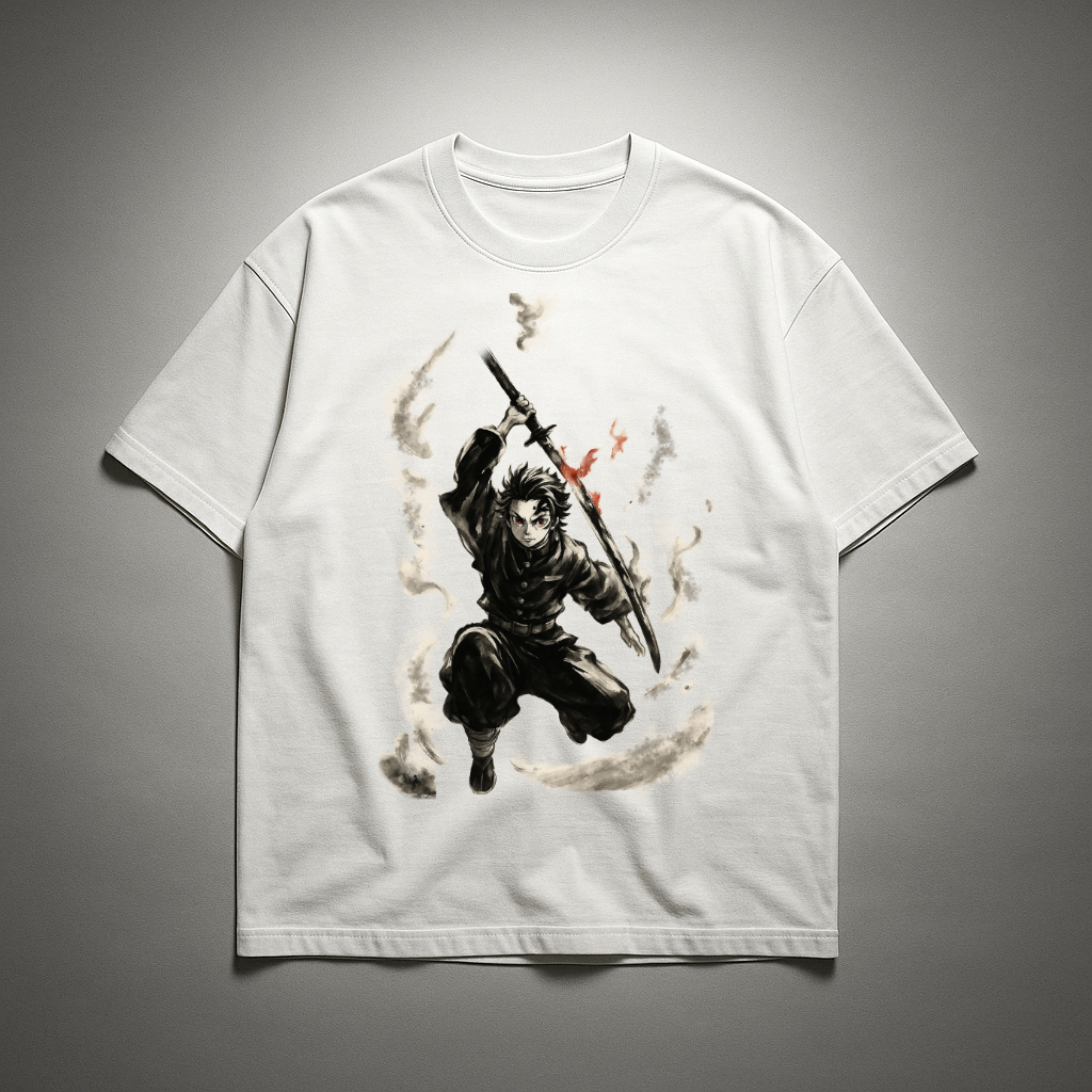 Tanjiro Vintage V3 Oversized T-shirt | Demon Slayer