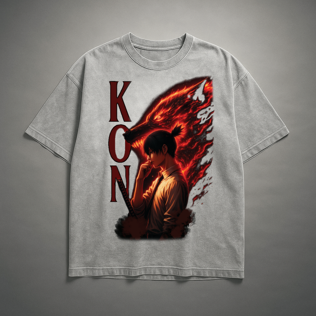 Aki V1 Washed Tee | Chainsaw Man