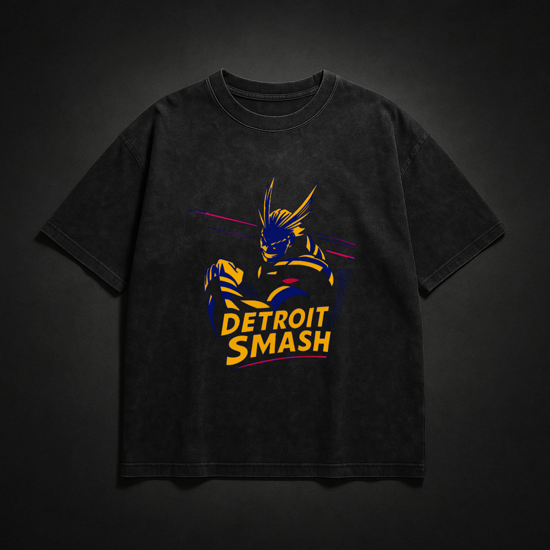 All Might “Detroit Smash" Washed Tee | MHA