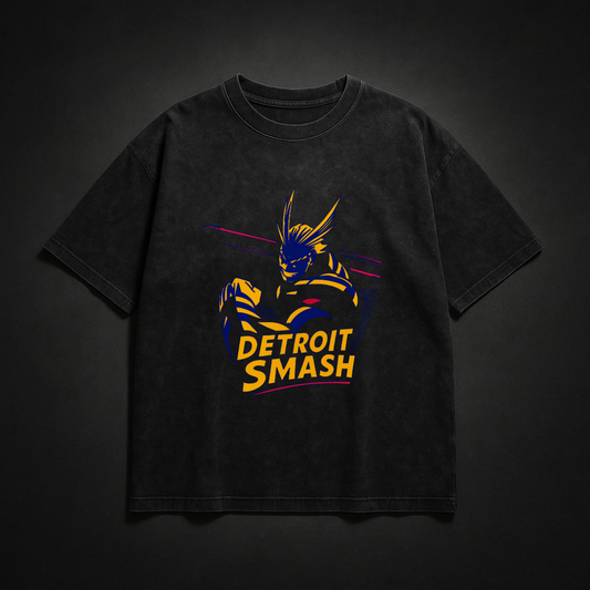 All Might “Detroit Smash" Washed Tee | MHA