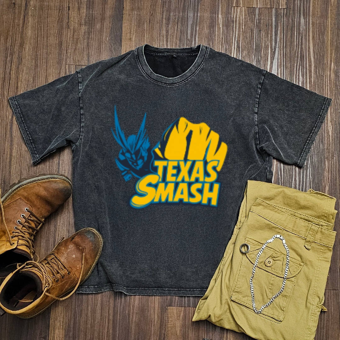 All Might “Texas Smash” Washed Tee | MHA