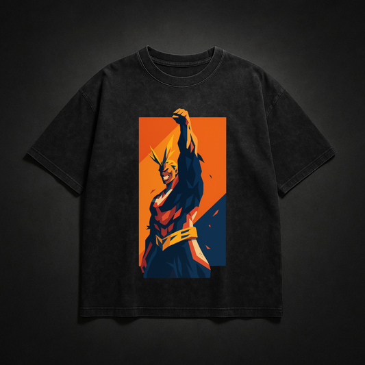 All Might V1 Washed Tee | MHA
