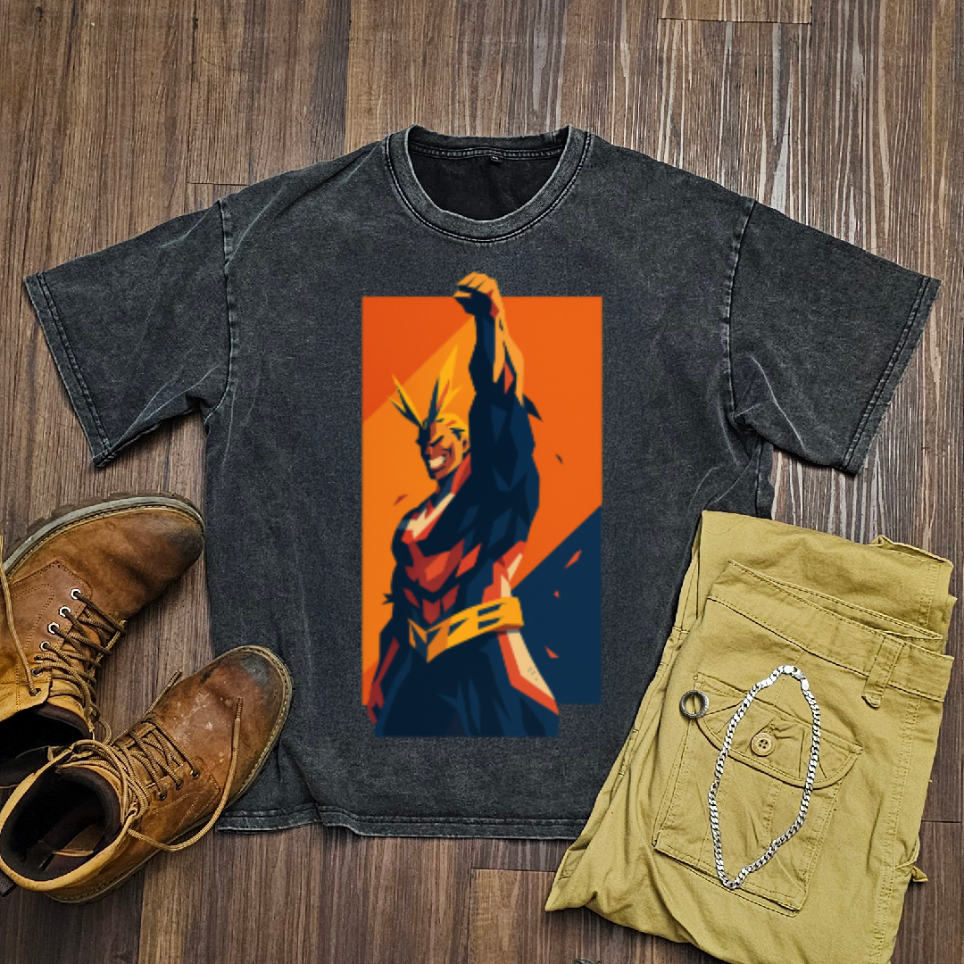 All Might V1 Washed Tee | MHA
