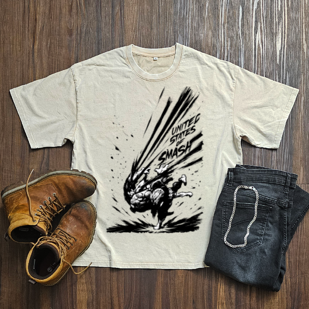 All Might V2 Washed Tee | MHA