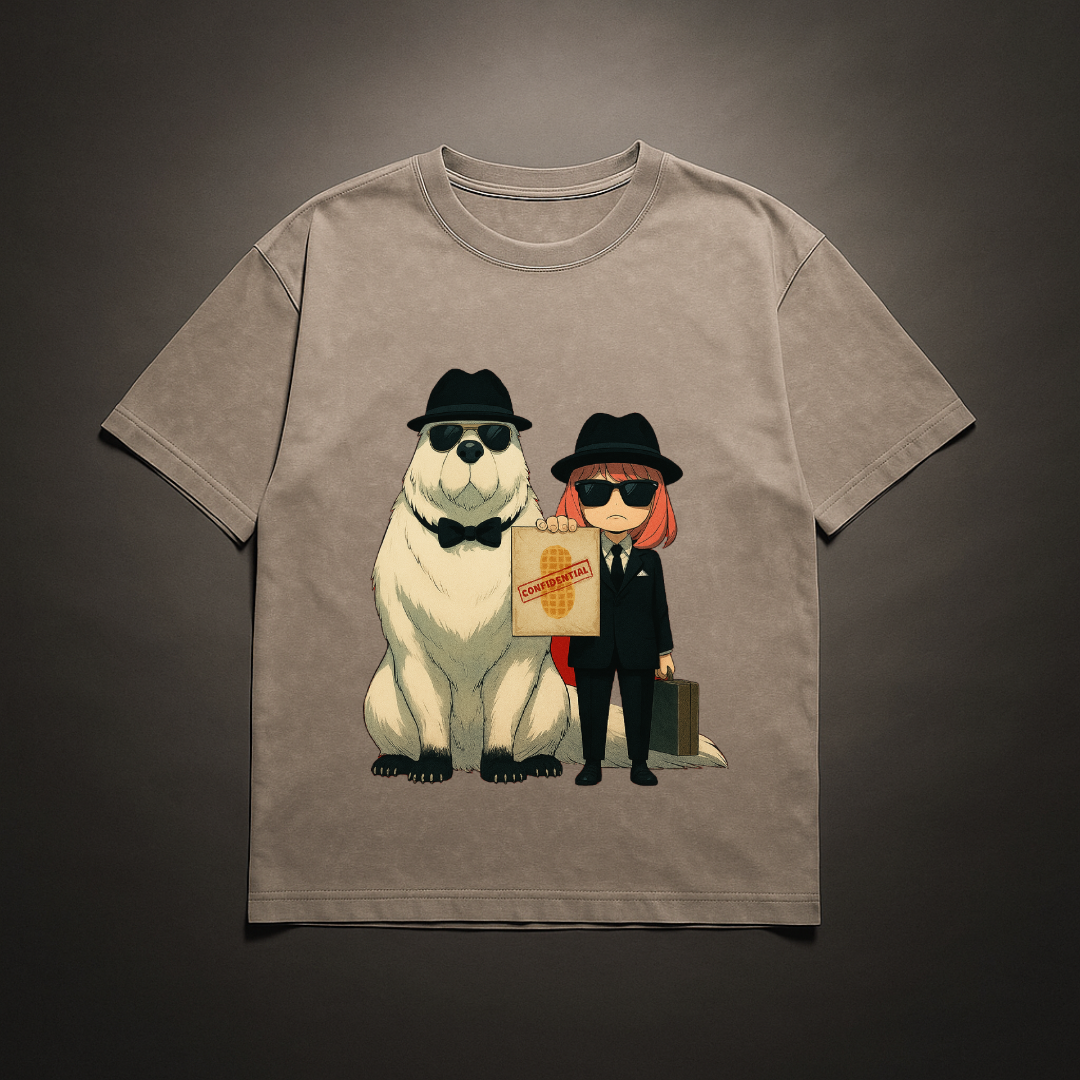 Anya and Bond Washed Tee | Spy X Family