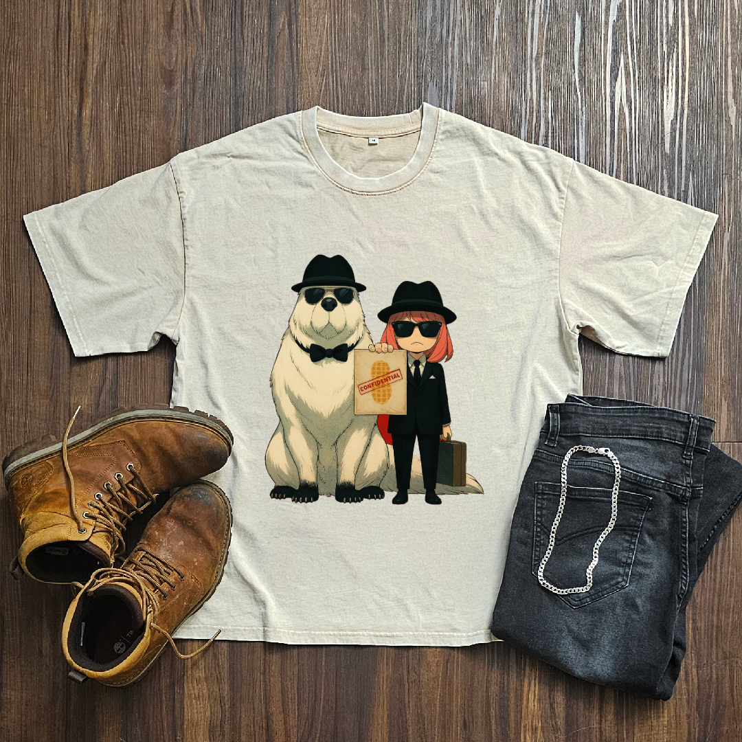Anya and Bond Washed Tee | Spy X Family