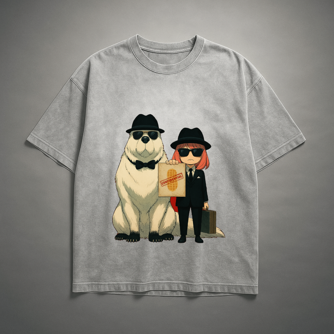 Anya and Bond Washed Tee | Spy X Family