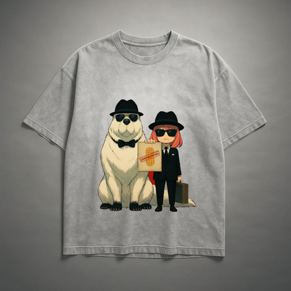 Anya and Bond Washed Tee | Spy X Family
