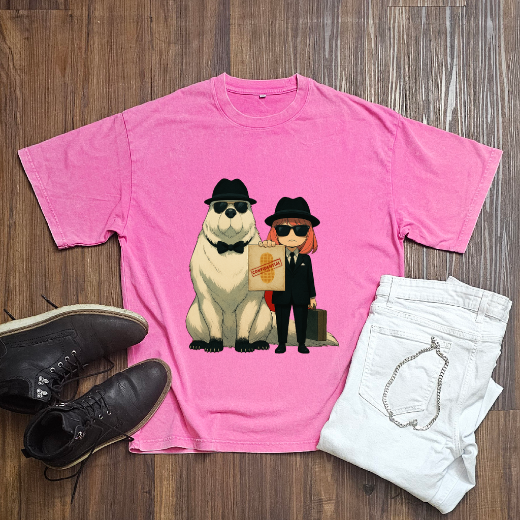 Anya and Bond Washed Tee | Spy X Family