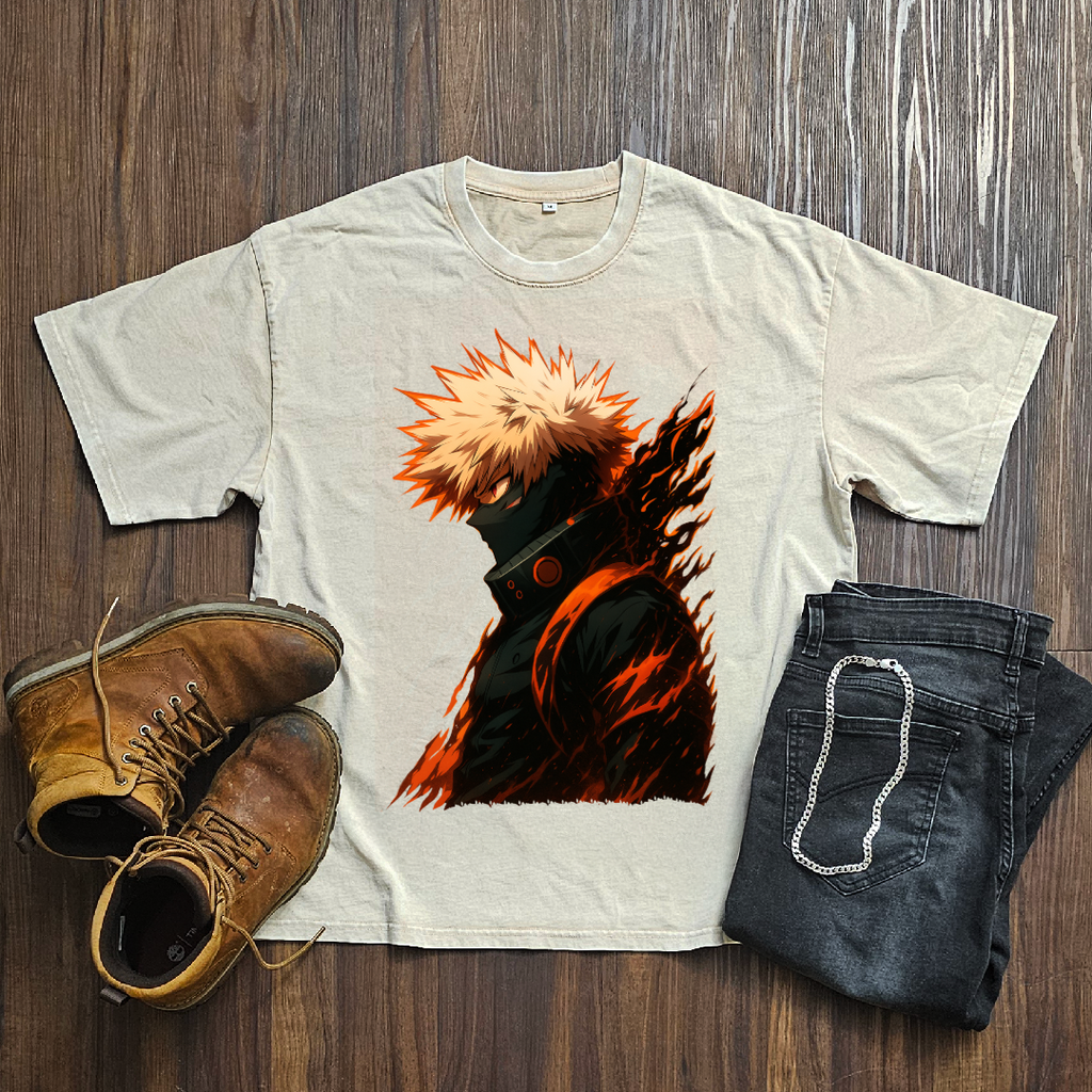 Bakugo V1 Washed Tee | MHA