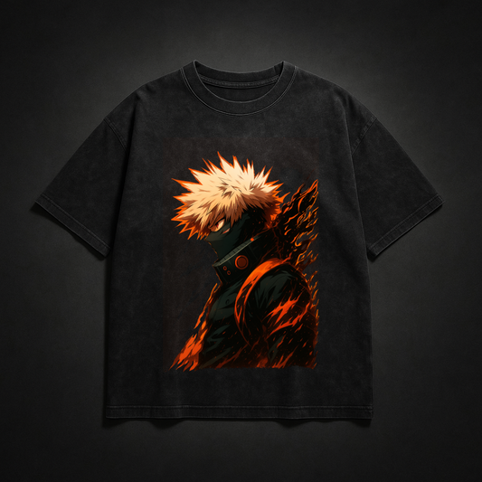 Bakugo V1 Washed Tee | MHA