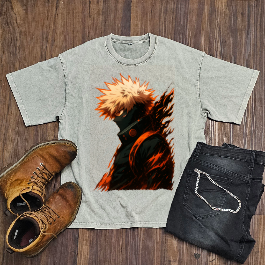 Bakugo V1 Washed Tee | MHA