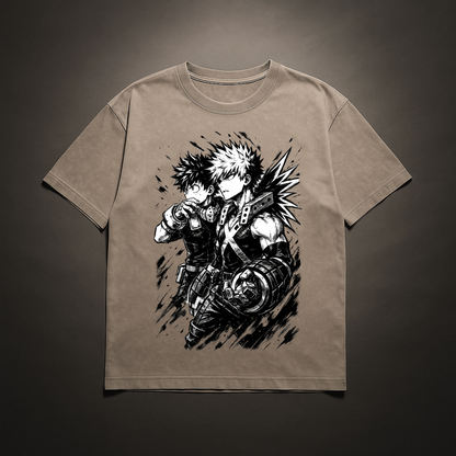 Deku & Bakugo V1 Washed Tee | MHA