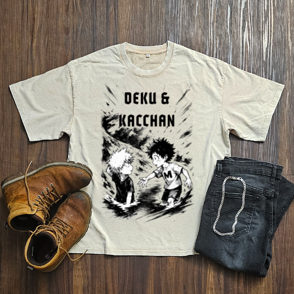 Deku & Bakugo V2 Washed Tee | MHA