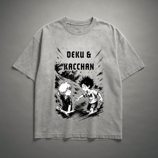 Deku & Bakugo V2 Washed Tee | MHA