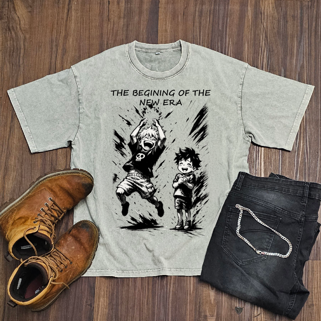 Deku & Bakugo V3 Washed Tee | MHA