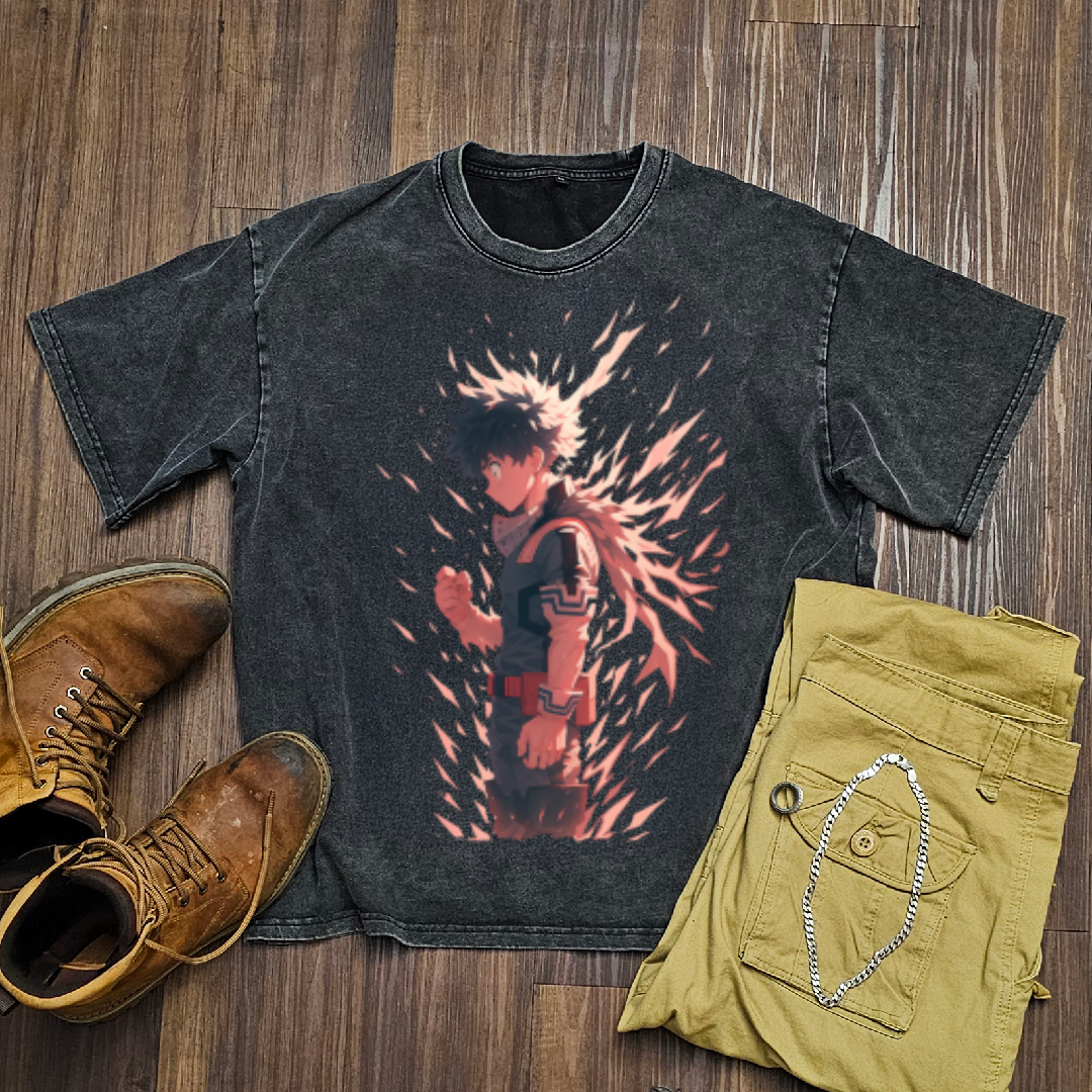 Deku V1 Washed Tee | MHA