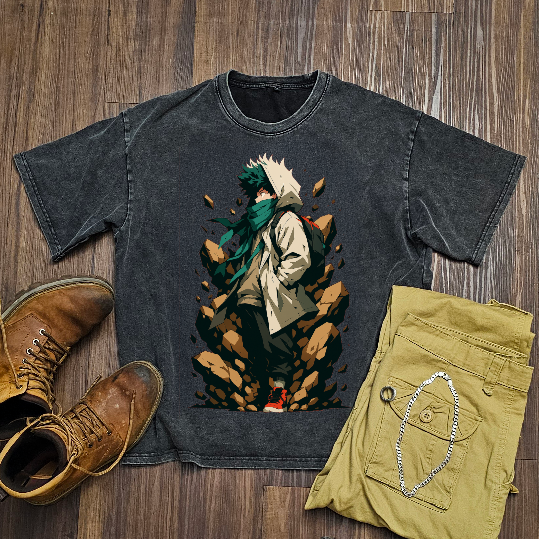 Deku V3 Washed Tee | MHA