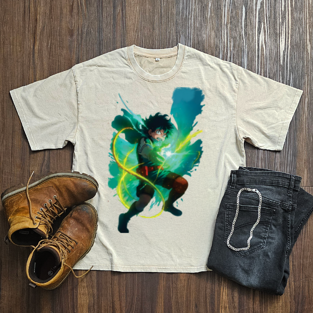 Deku V4 Washed Tee | MHA