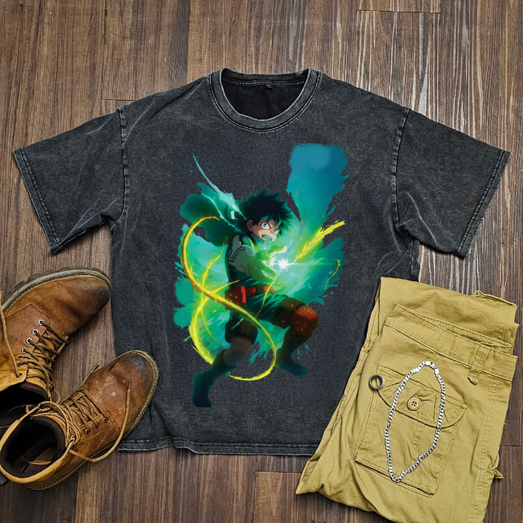 Deku V4 Washed Tee | MHA