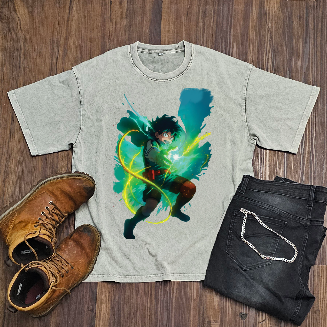 Deku V4 Washed Tee | MHA