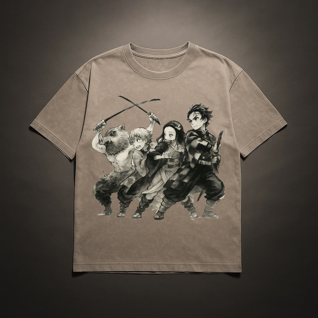Demon Slayer Crew V1 Washed Tee