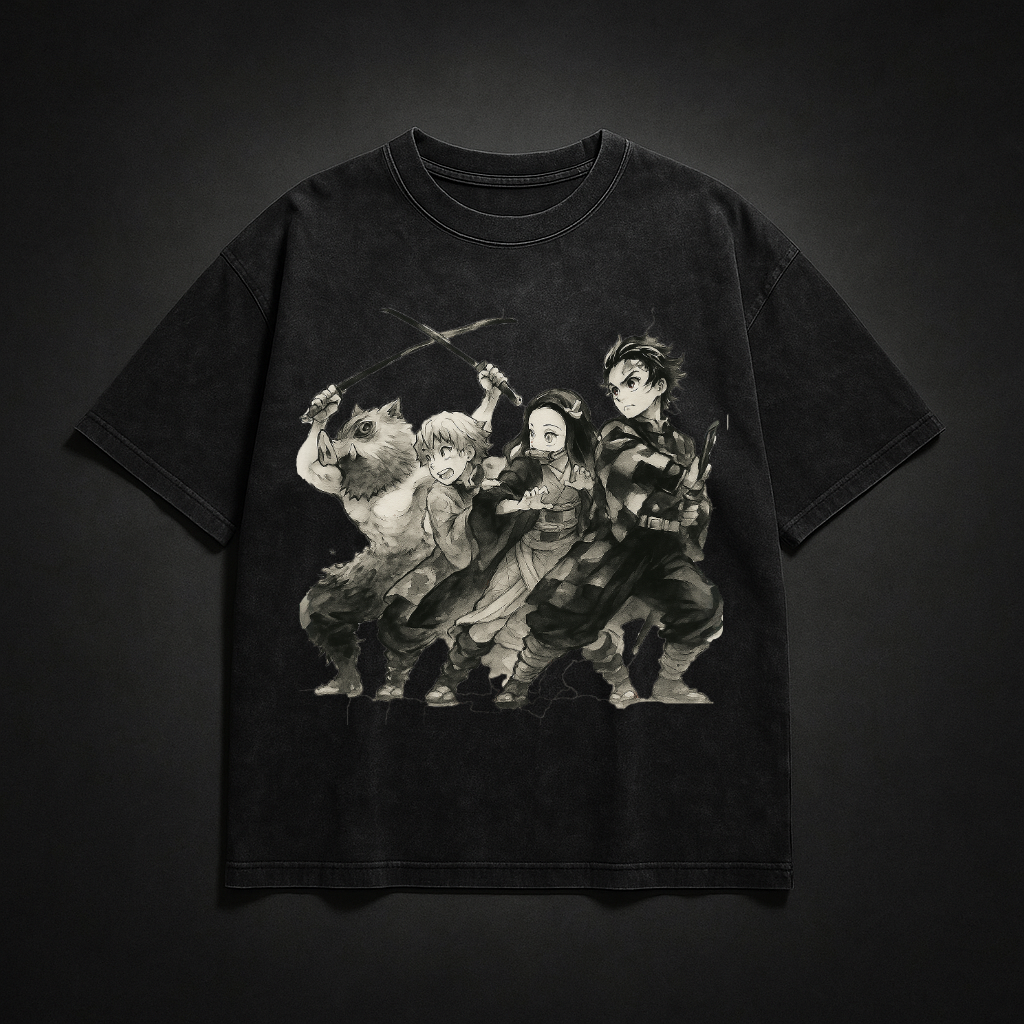 Demon Slayer Crew V1 Washed Tee
