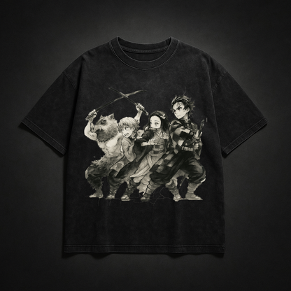 Demon Slayer Crew V1 Washed Tee