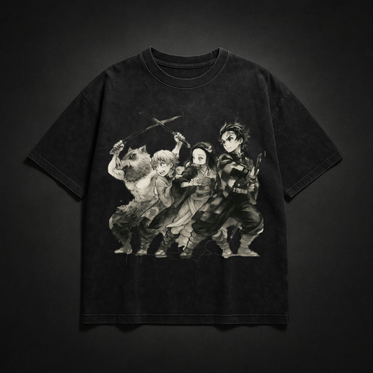 Demon Slayer Crew V1 Washed Tee
