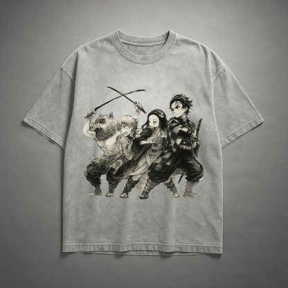 Demon Slayer Crew V1 Washed Tee