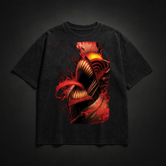 Denji V1 Washed Tee | Chainsaw Man