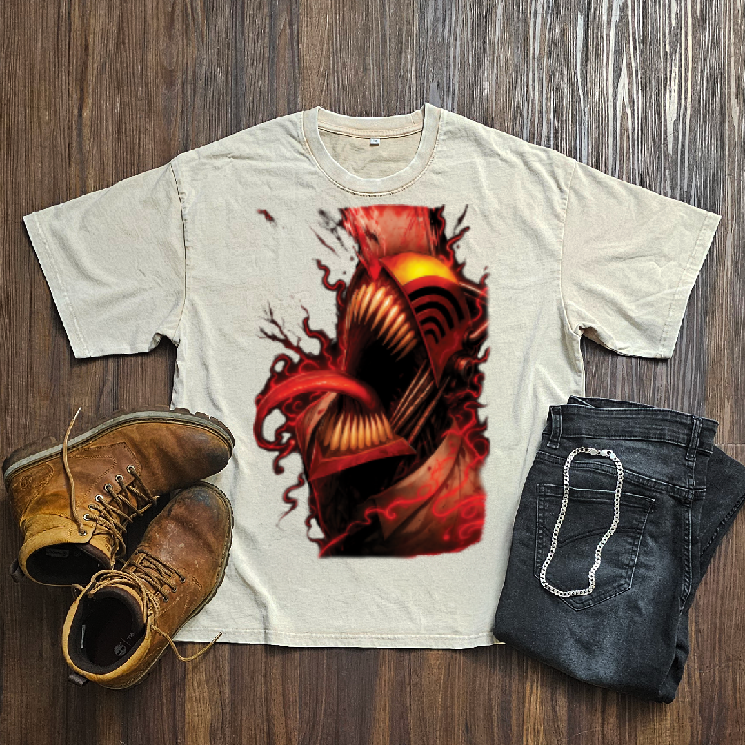 Denji V1 Washed Tee | Chainsaw Man