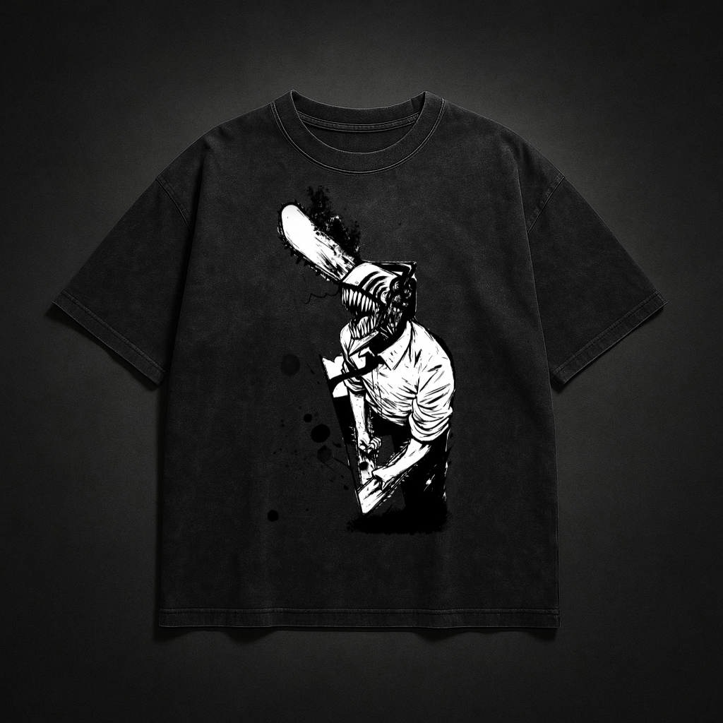 Denji V3 Washed Tee | Chainsaw Man