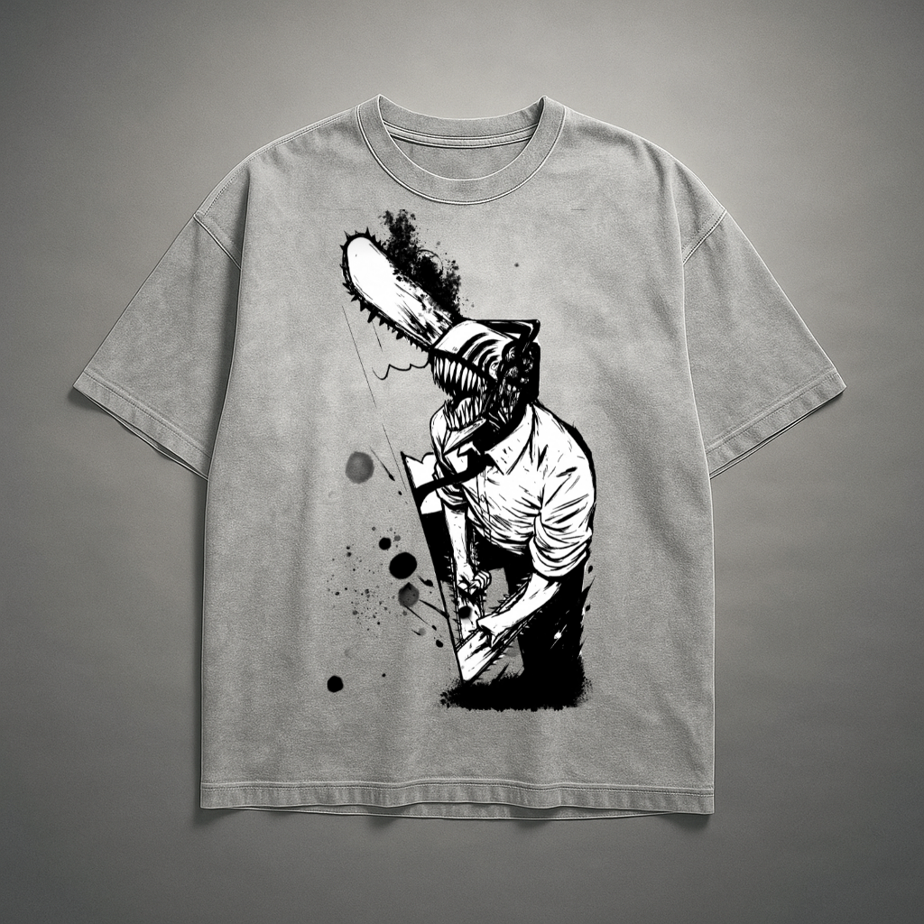 Denji V3 Washed Tee | Chainsaw Man